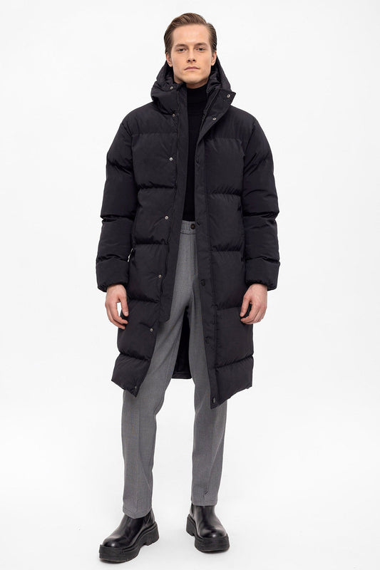 Antioch Long Hooded Puffer Jacket