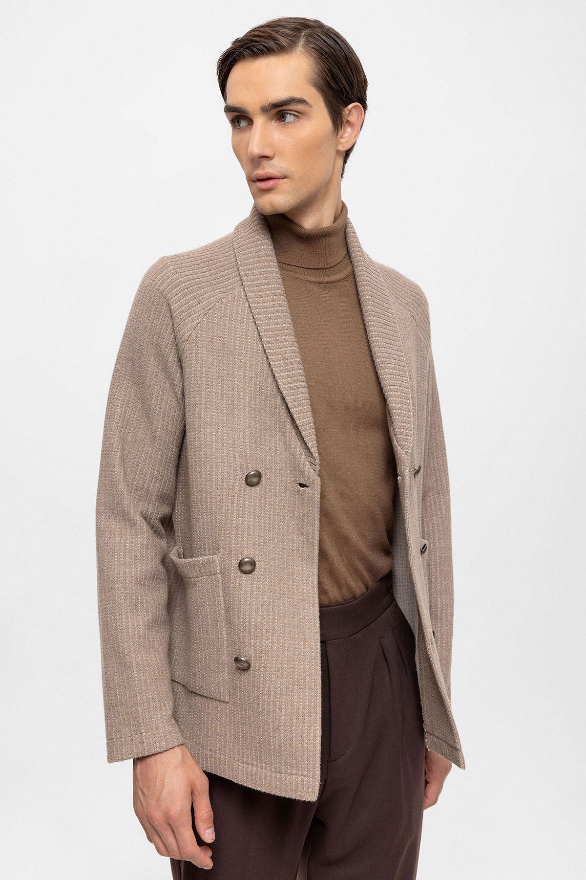 Antioch Shawl-Collar Double-Breasted Men's Cardigan