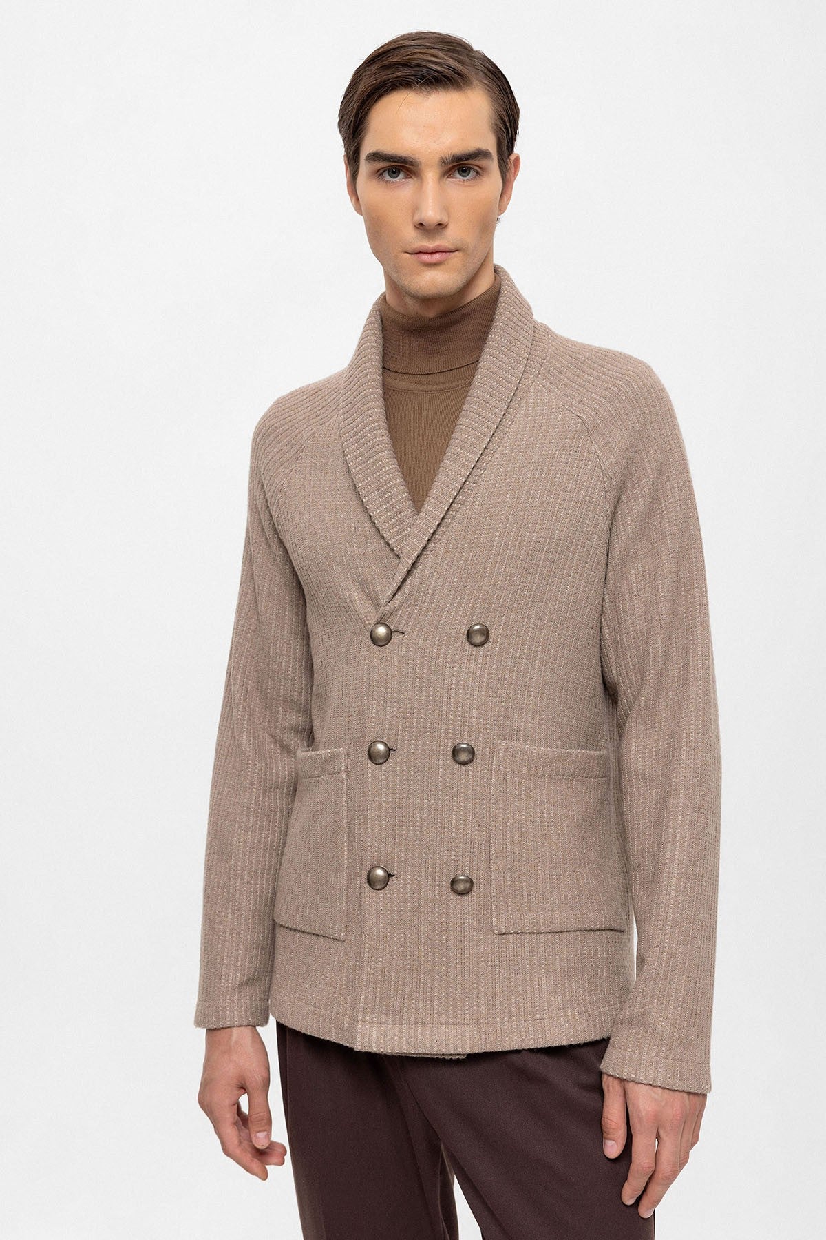 Antioch Shawl-Collar Double-Breasted Men's Cardigan