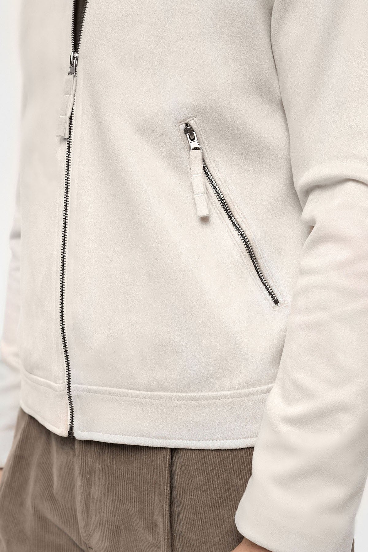 Antioch Zipper Suede Men's Jacket