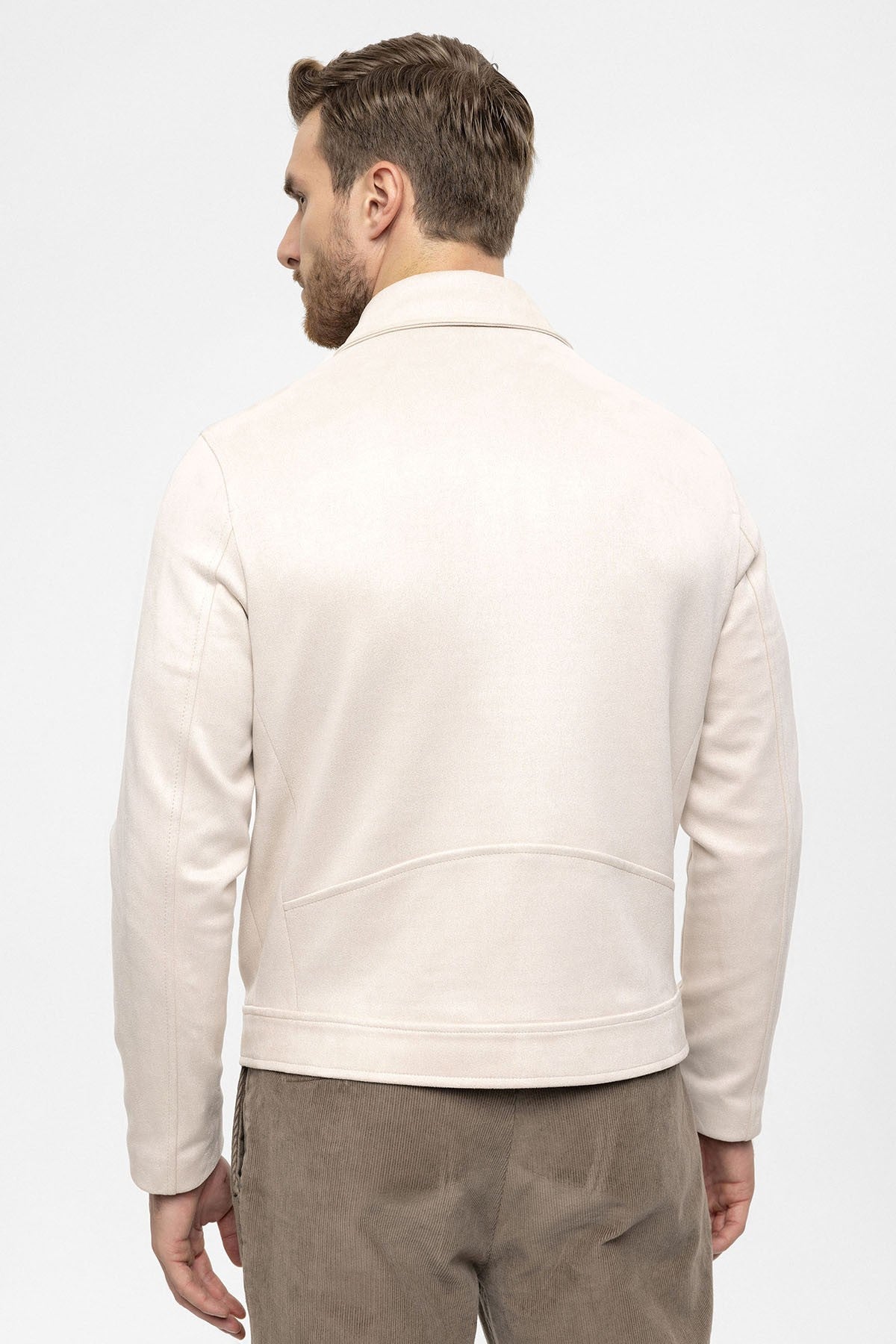 Antioch Zipper Suede Men's Jacket
