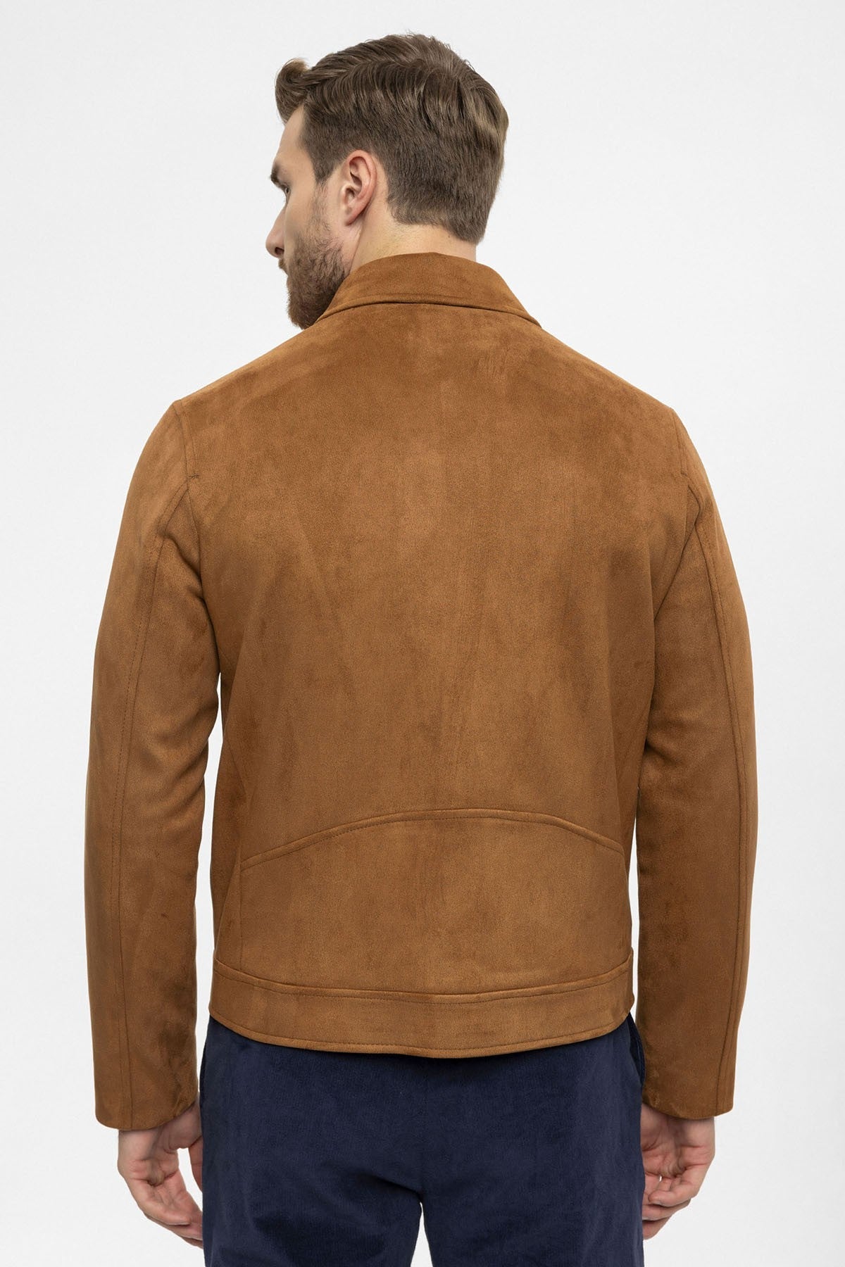 Antioch Zipper Suede Men's Jacket