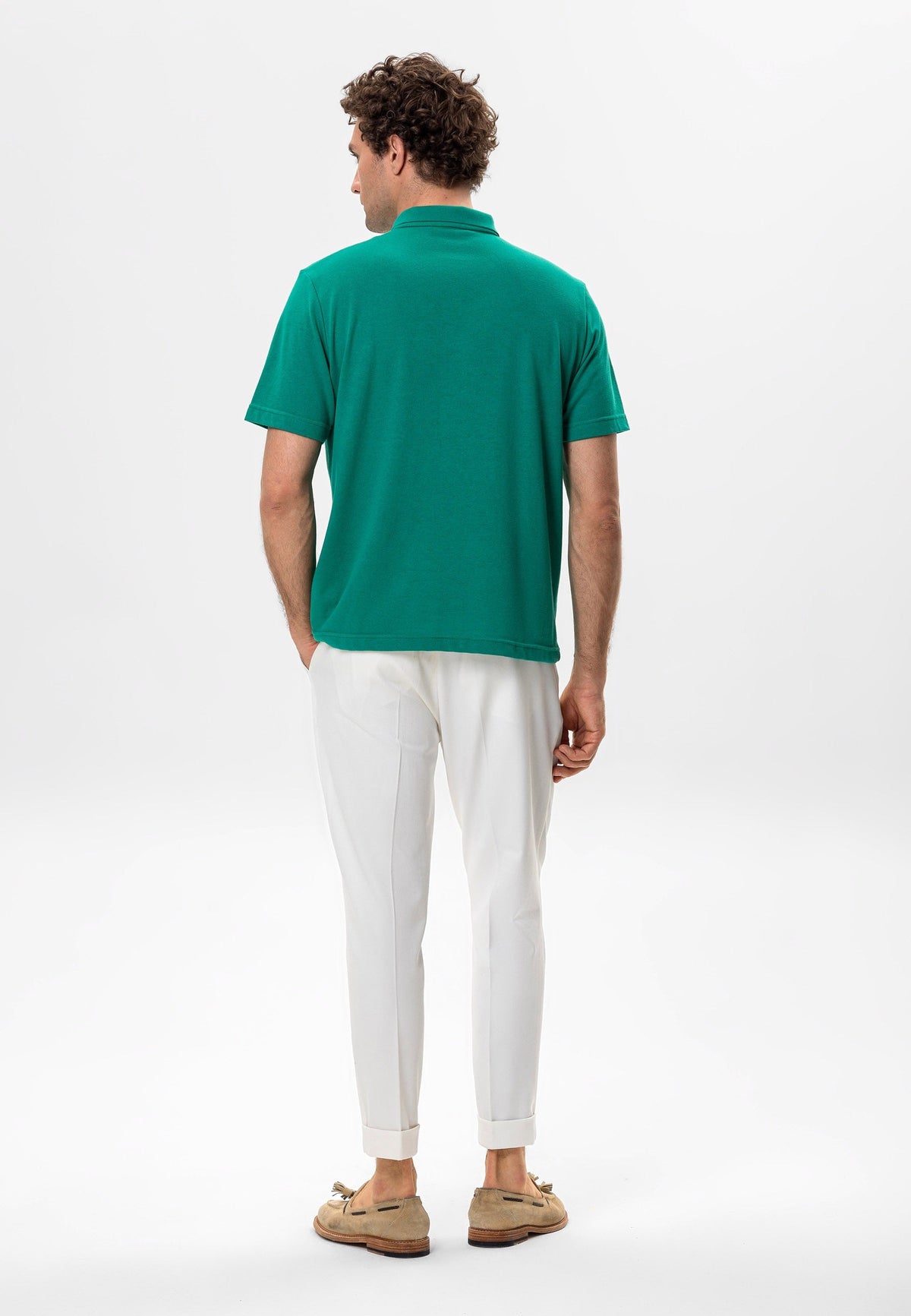 Antioch Polo-Neck Zipper Men's T-Shirt