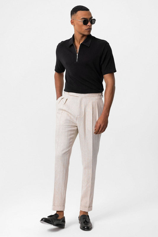 Antioch Polo-Neck Zipper Men's T-Shirt