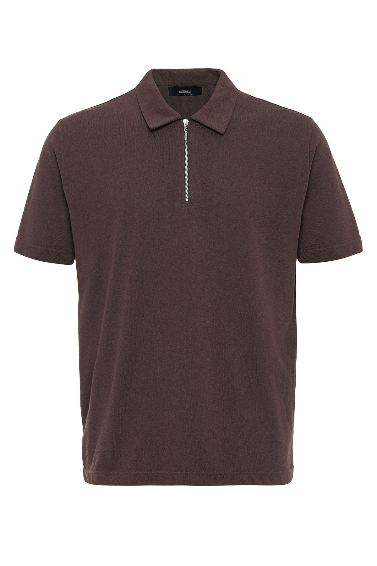 Antioch Polo-Neck Zipper Men's T-Shirt