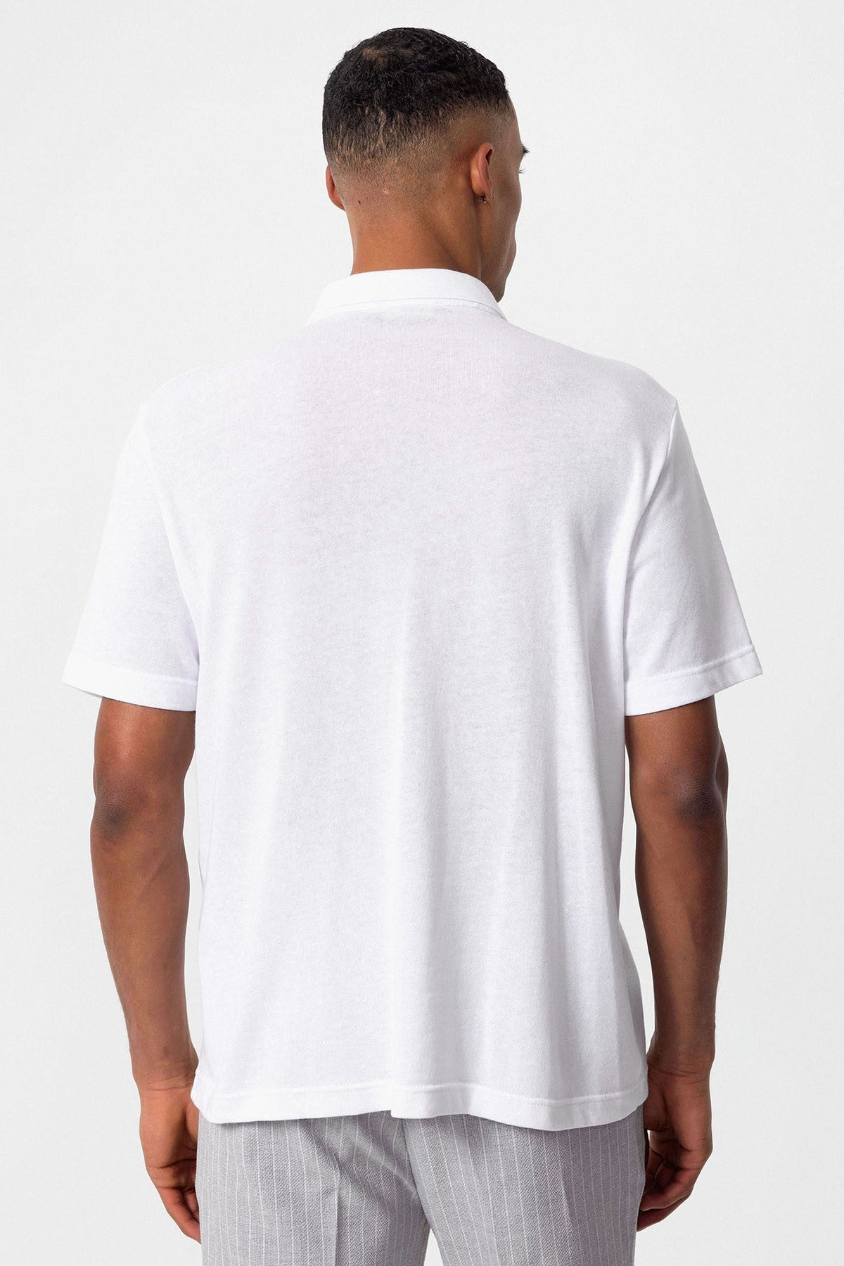 Antioch Polo-Neck Zipper Men's T-Shirt