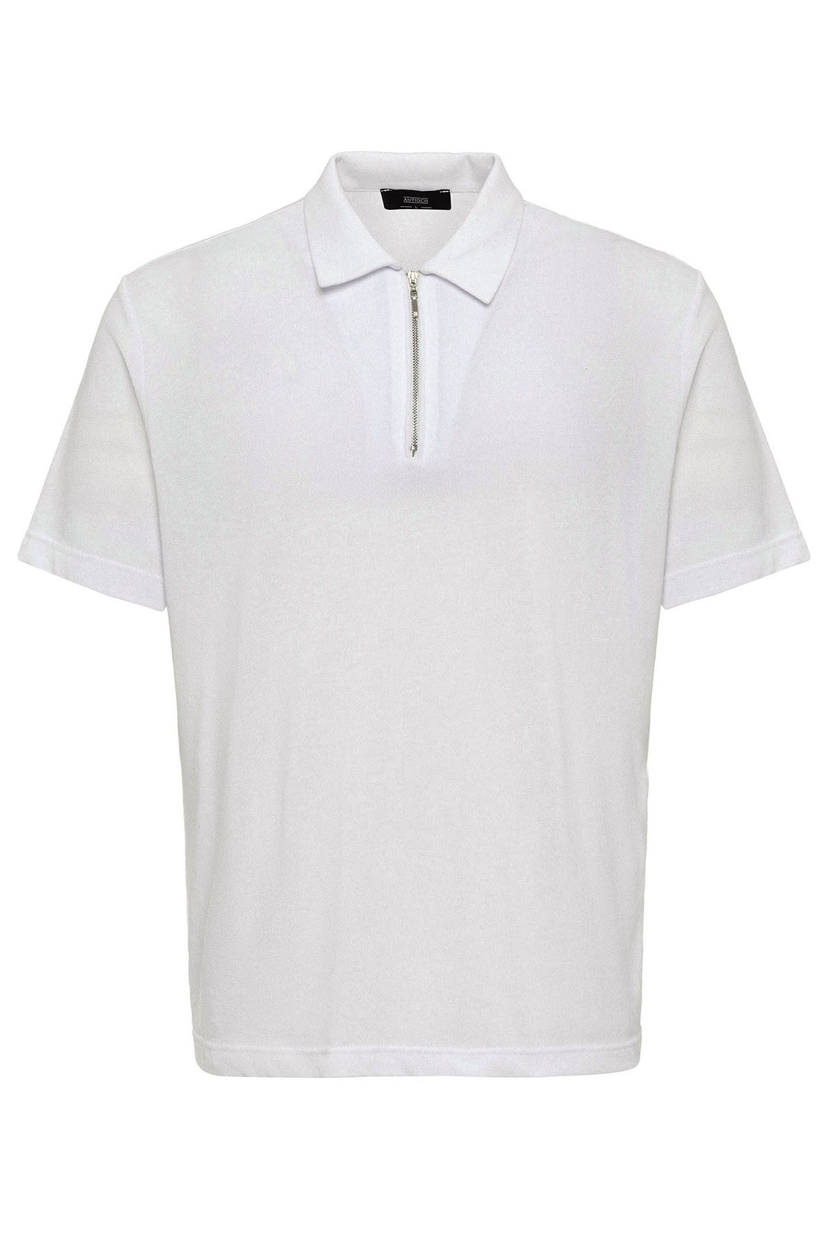 Antioch Polo-Neck Zipper Men's T-Shirt
