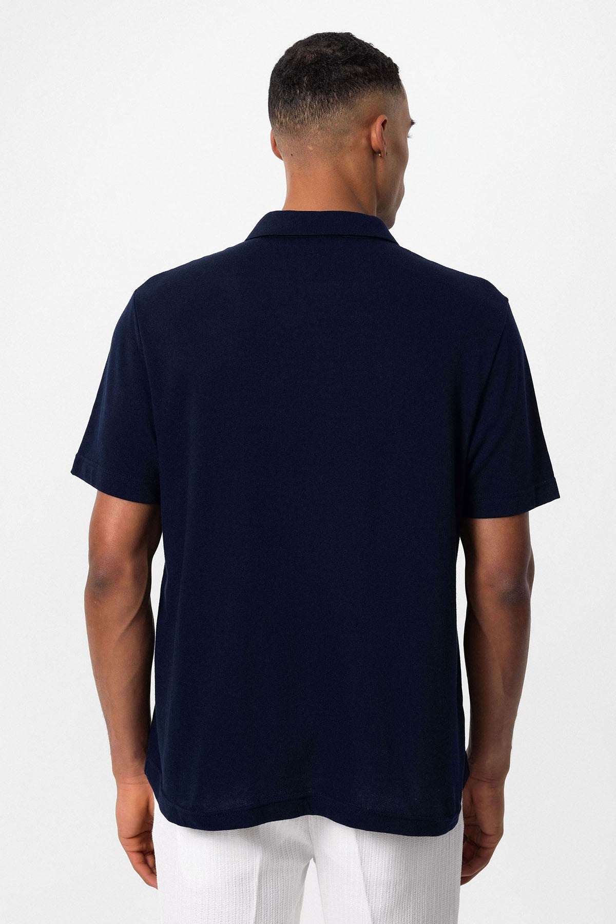 Antioch Polo-Neck Zipper Men's T-Shirt