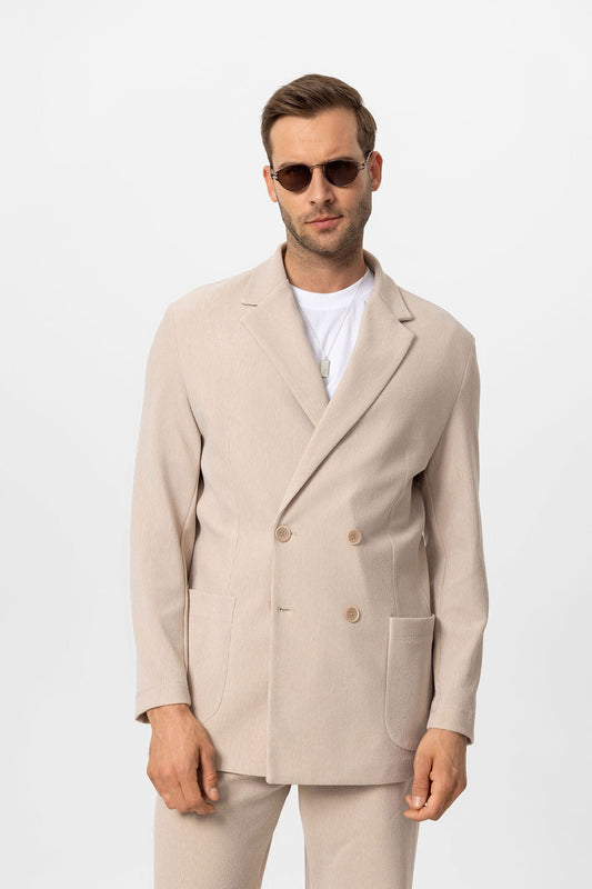 Antioch Cross-Over Collar Relaxed-Fit Men's Suit