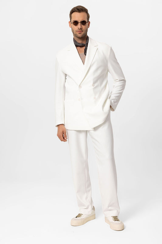 Antioch Cross-Over Collar Relaxed-Fit Men's Suit