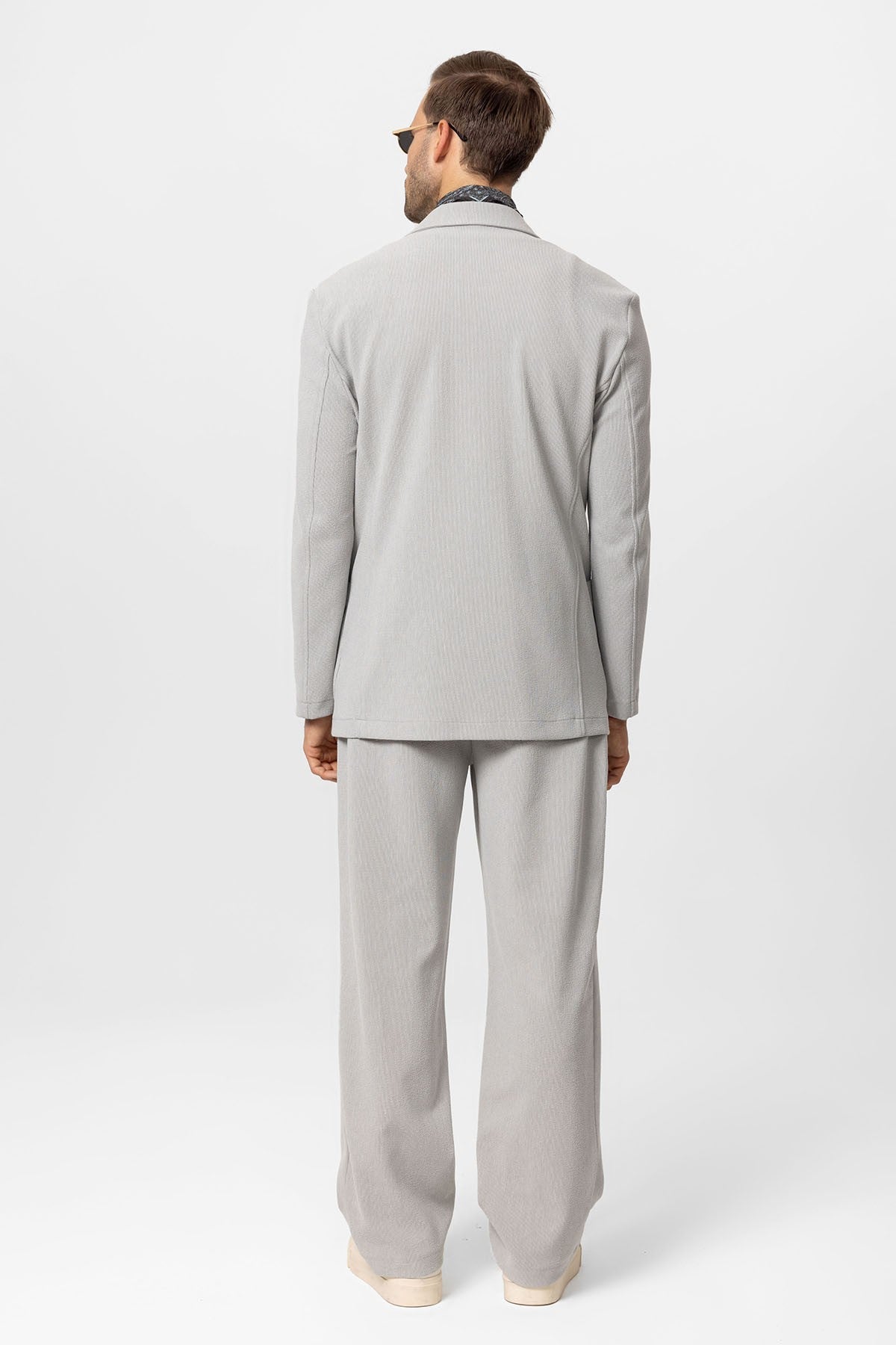 Antioch Cross-Over Collar Relaxed-Fit Men's Suit