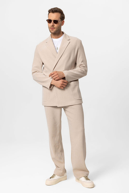 Antioch Cross-Over Collar Relaxed-Fit Men's Suit