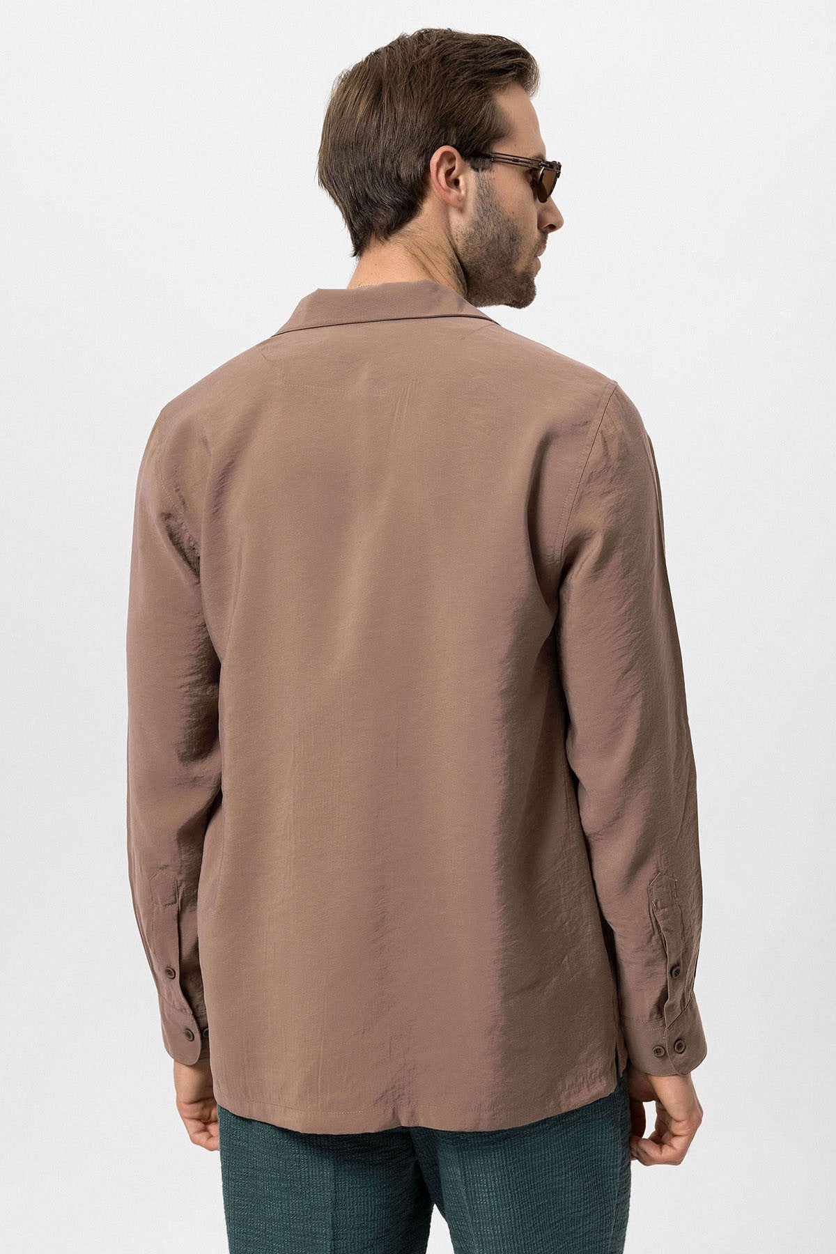 Antioch Apache Collar Long-Sleeve Men's Shirt