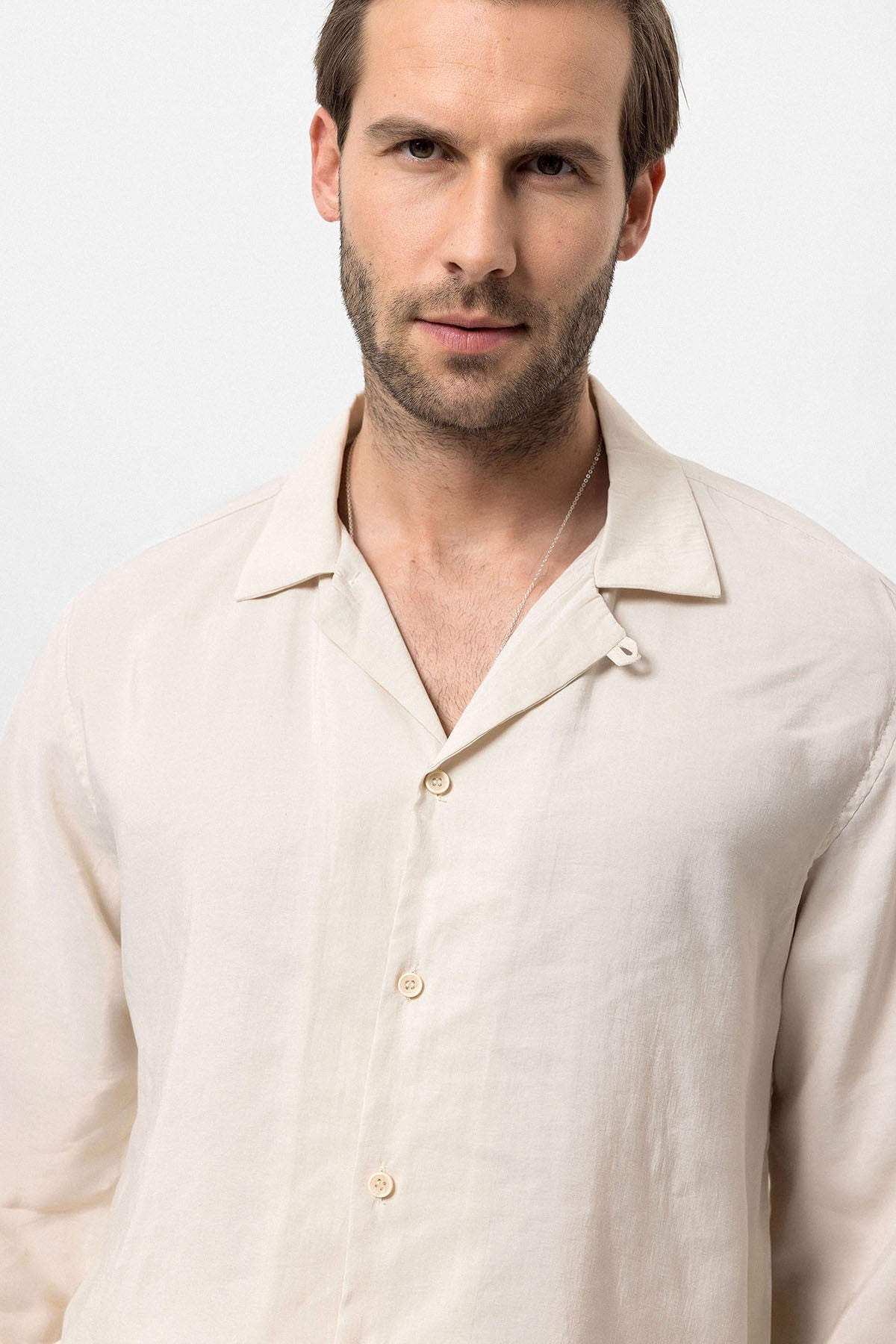 Antioch Apache Collar Long-Sleeve Men's Shirt