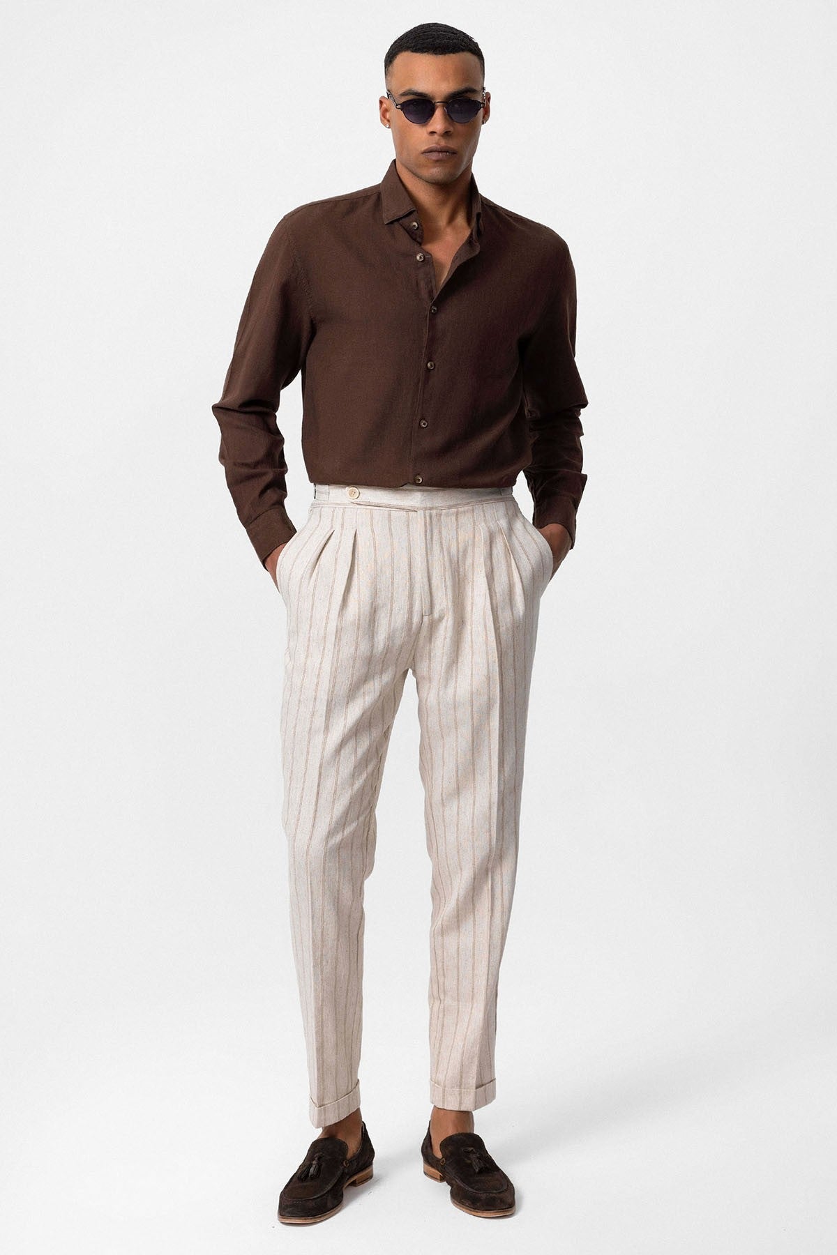 Men's Linen-Blend Shirt