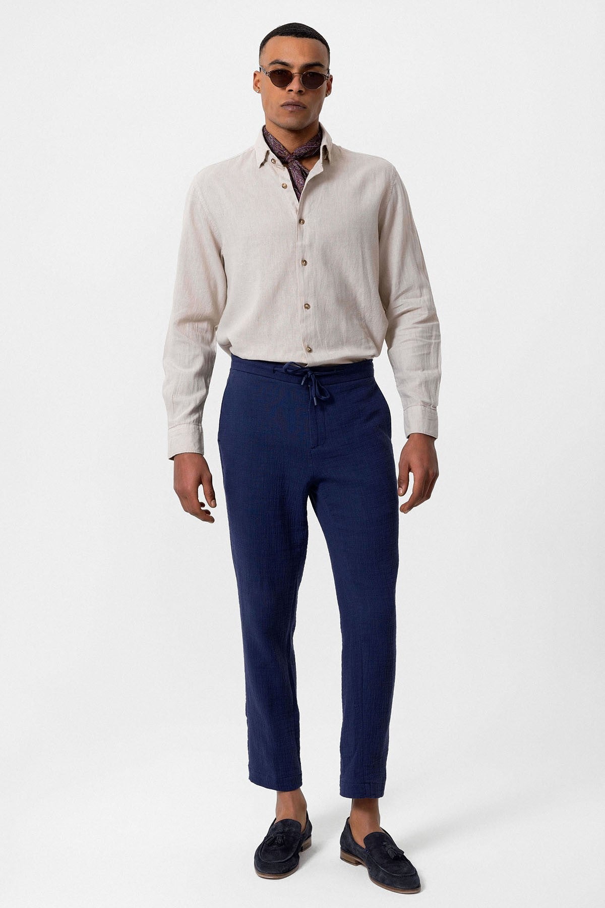 Men's Linen-Blend Shirt
