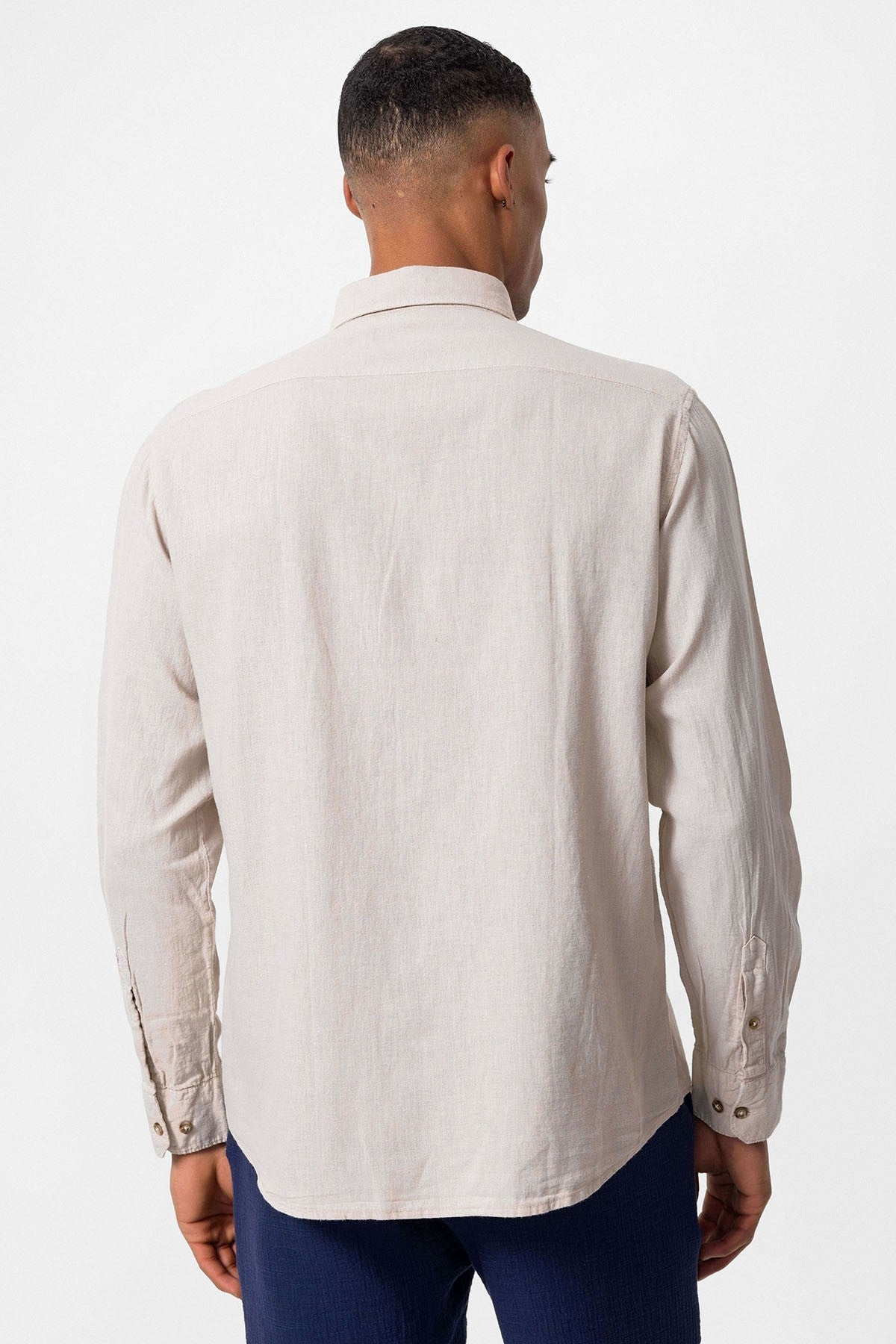 Men's Linen-Blend Shirt