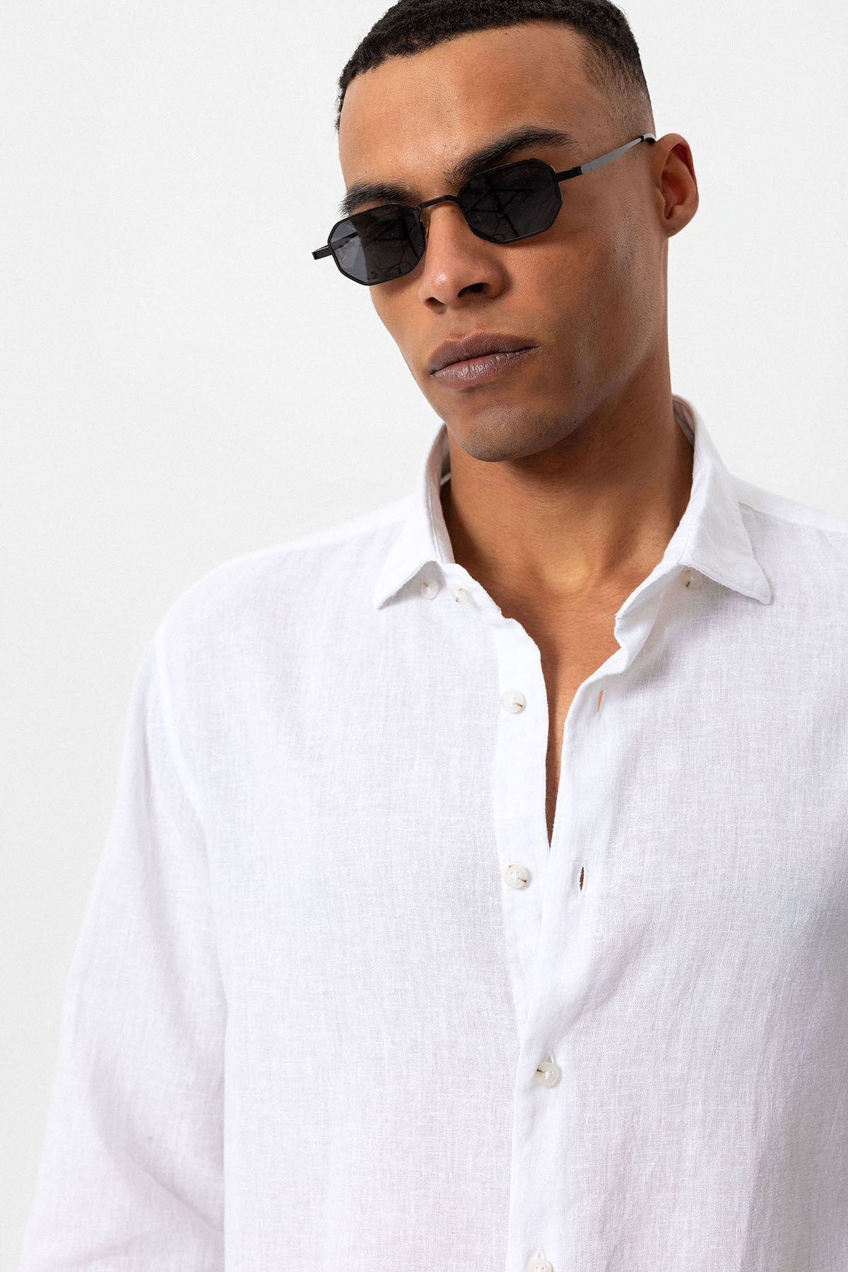Men's Linen-Blend Shirt
