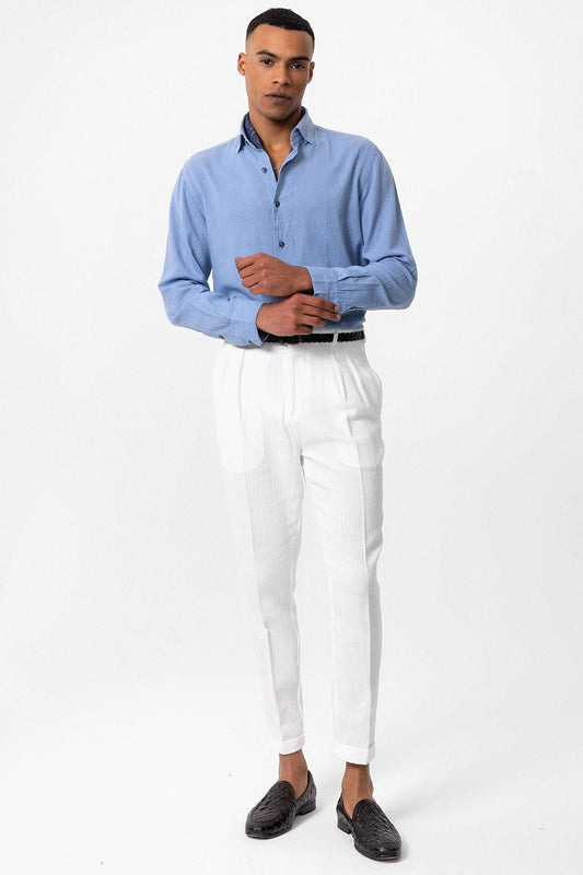 Men's Linen-Blend Shirt
