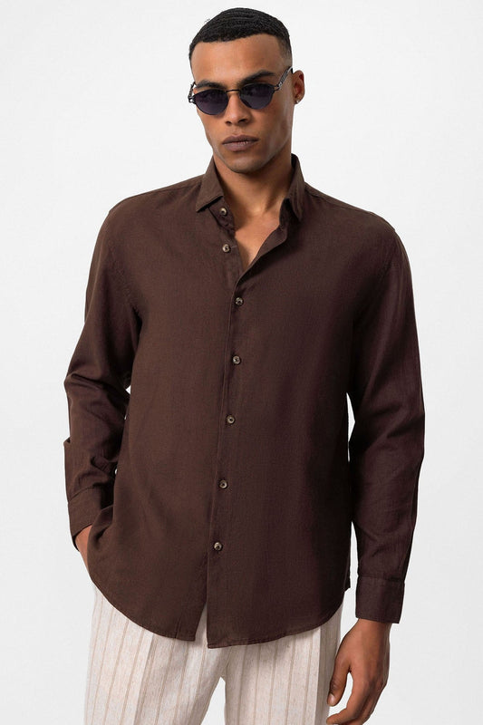 Men's Linen-Blend Shirt