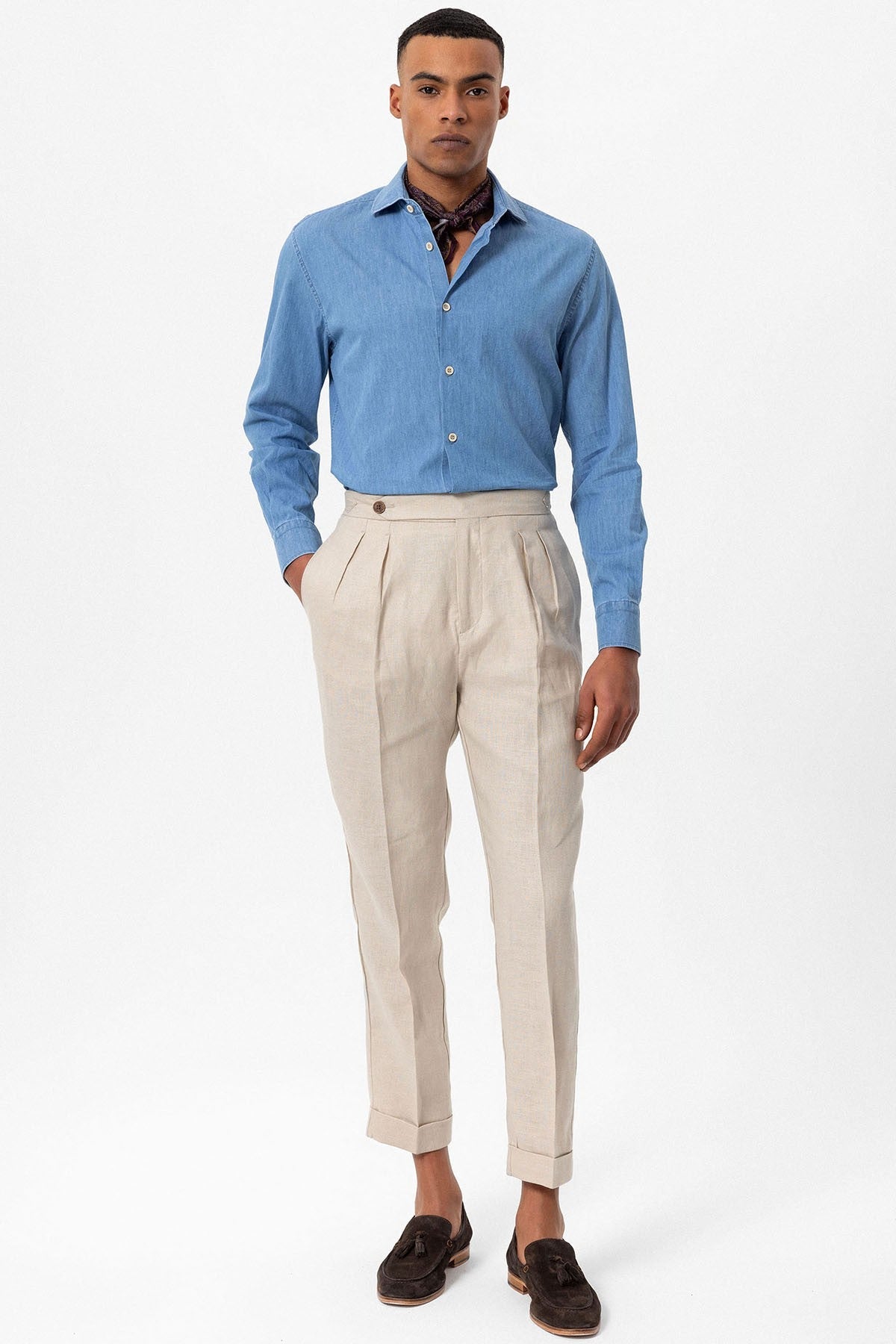 Antioch Men's Long-Sleeve Denim Shirt