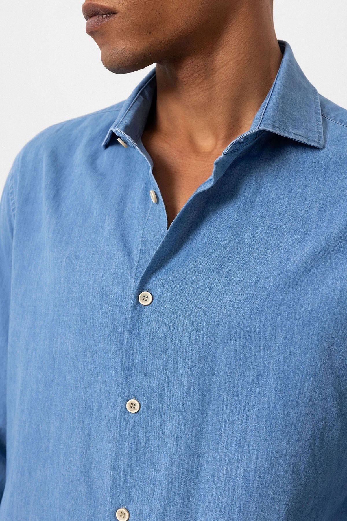 Antioch Men's Long-Sleeve Denim Shirt