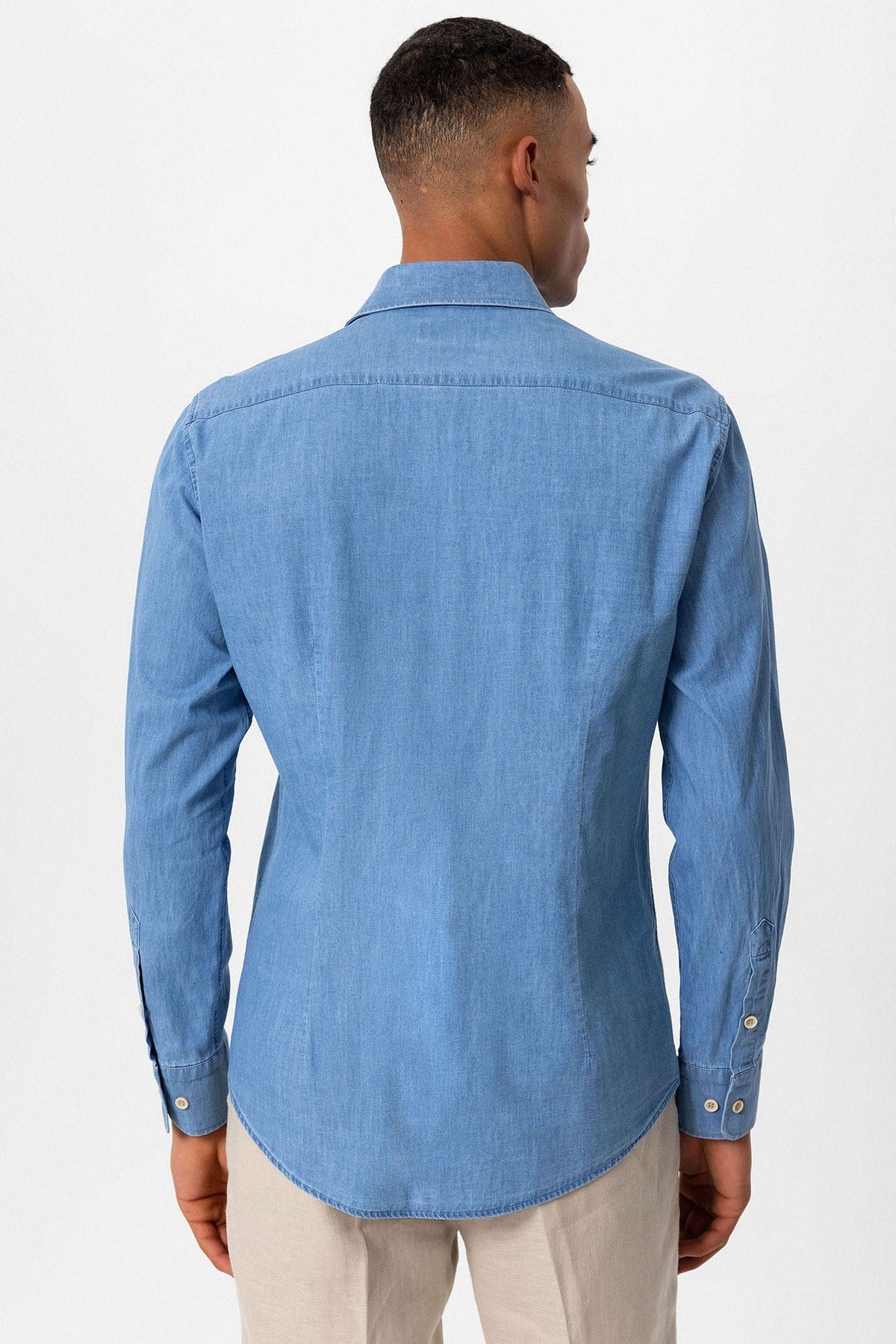 Antioch Men's Long-Sleeve Denim Shirt