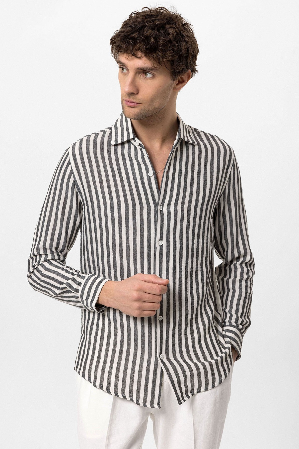 Antioch Contrast-Striped Men's Shirt