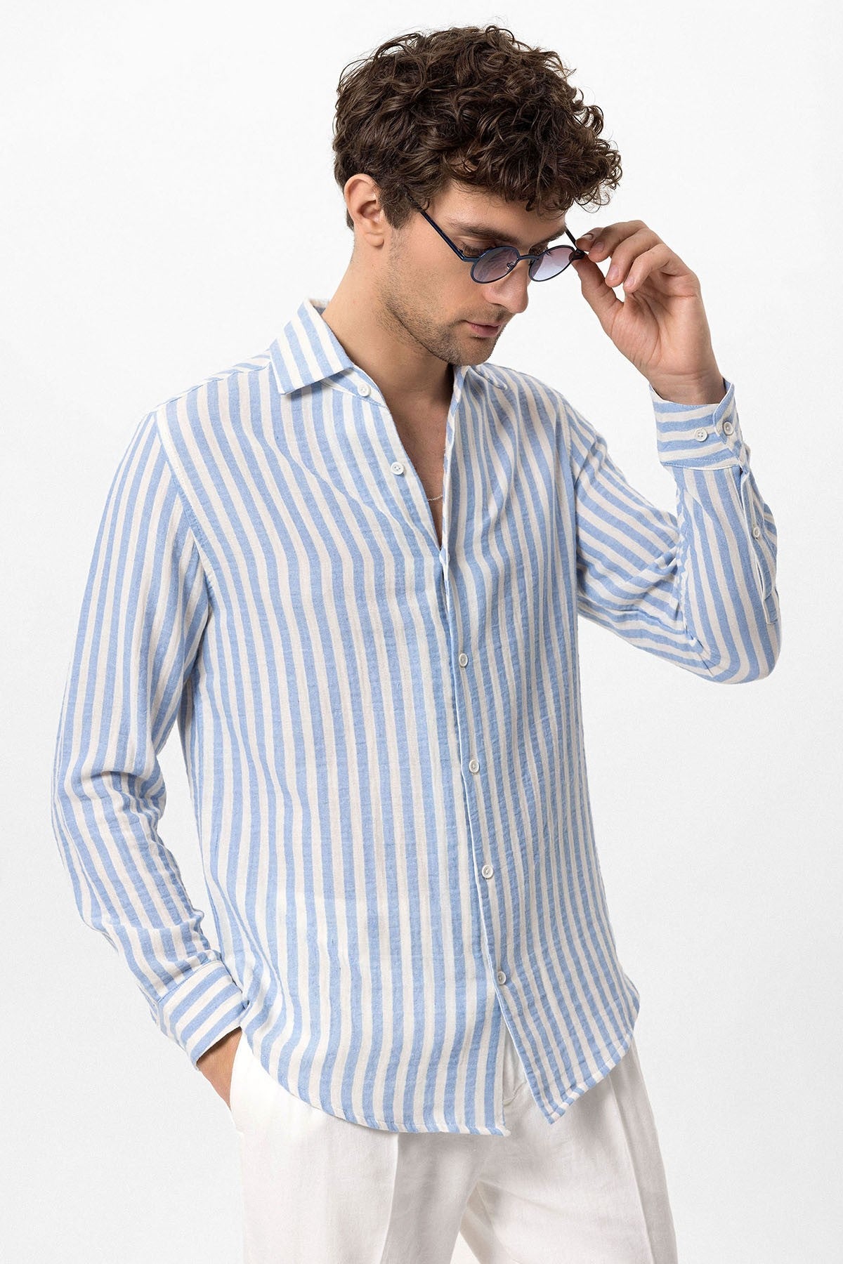 Antioch Contrast-Striped Men's Shirt