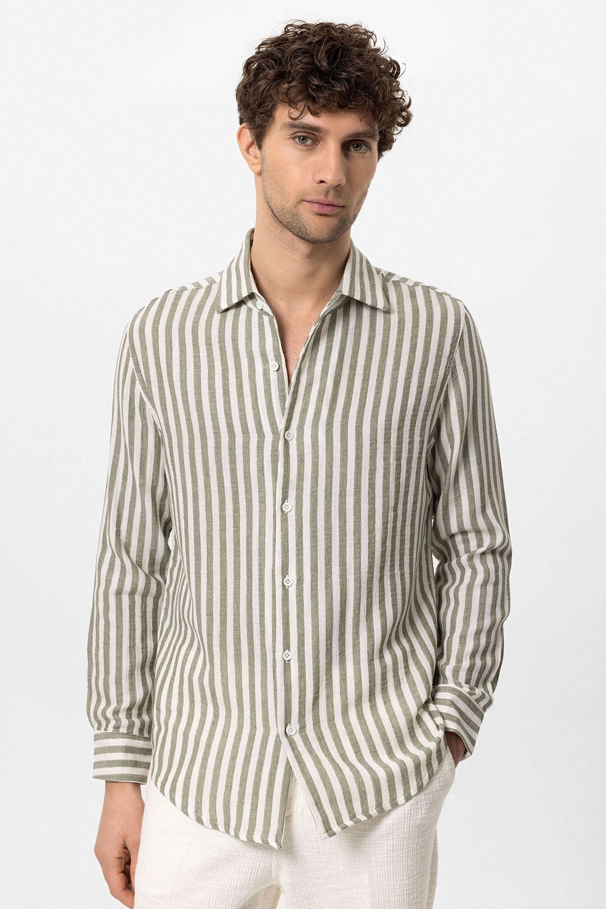 Antioch Contrast-Striped Men's Shirt