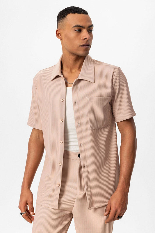 Antioch Ribbed Short-Sleeve Men's Shirt