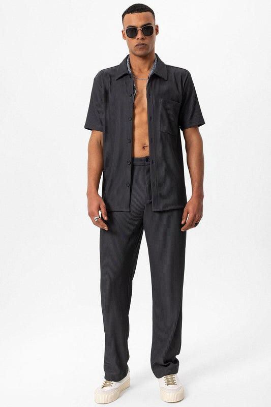 Antioch Ribbed Short-Sleeve Men's Shirt