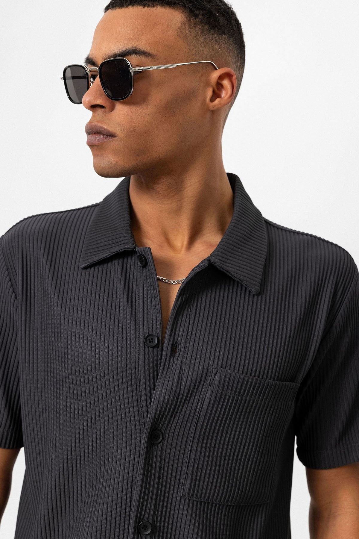 Antioch Ribbed Short-Sleeve Men's Shirt
