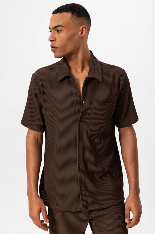 Antioch Ribbed Short-Sleeve Men's Shirt
