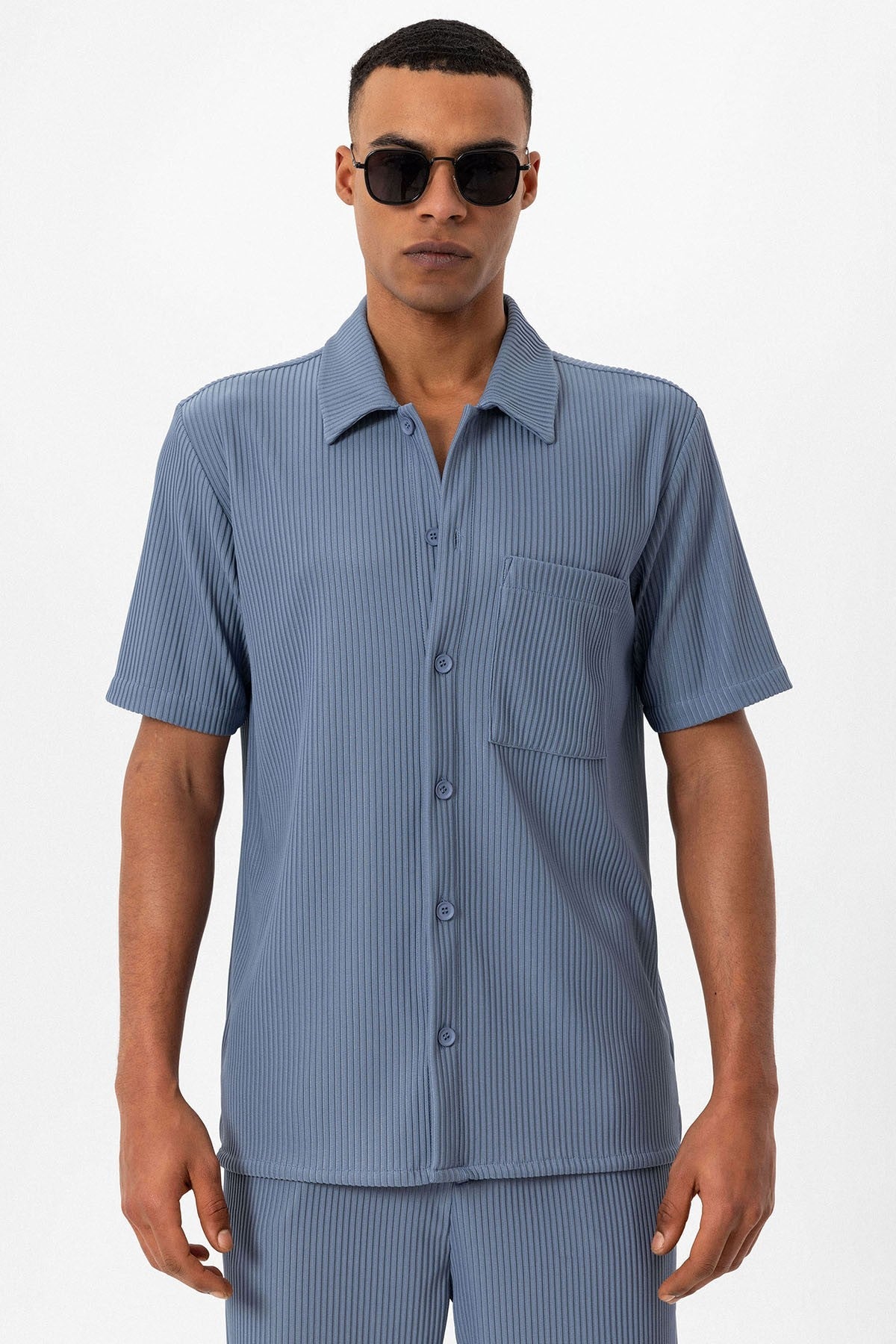 Antioch Ribbed Short-Sleeve Men's Shirt