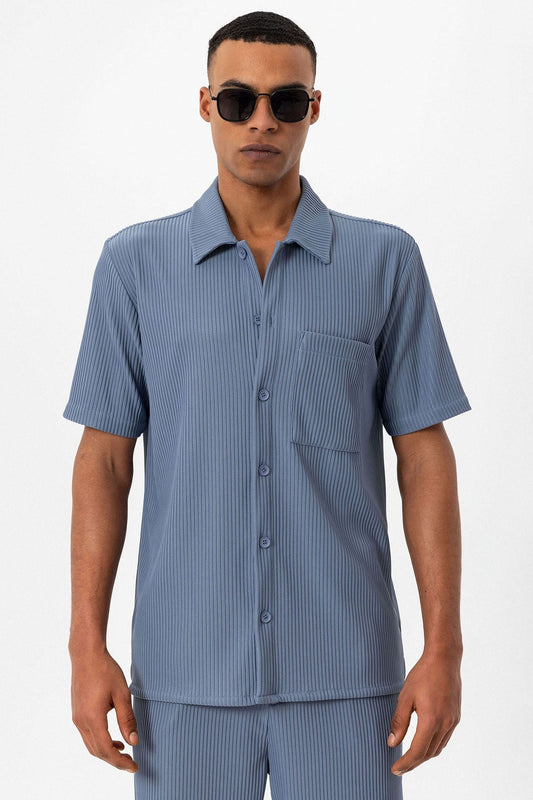 Antioch Ribbed Short-Sleeve Men's Shirt
