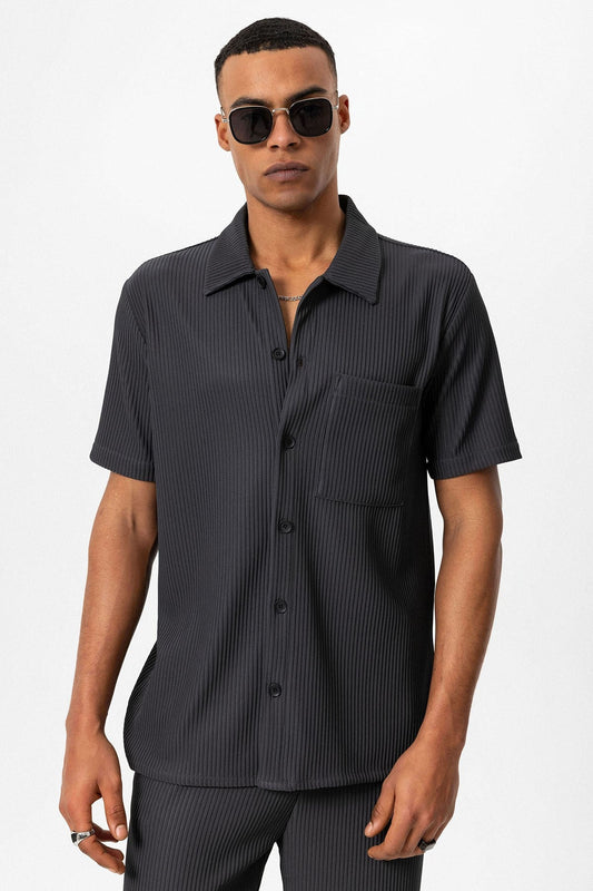 Antioch Ribbed Short-Sleeve Men's Shirt
