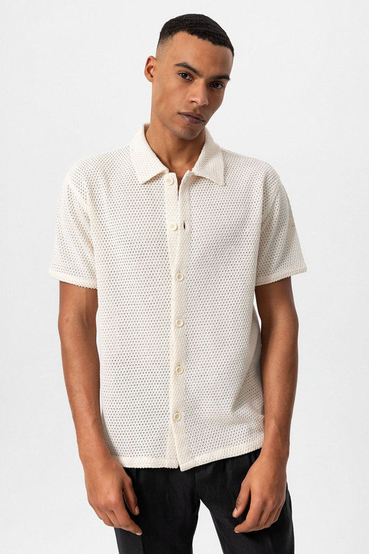 Antioch Textured Short-Sleeve Men's Shirt