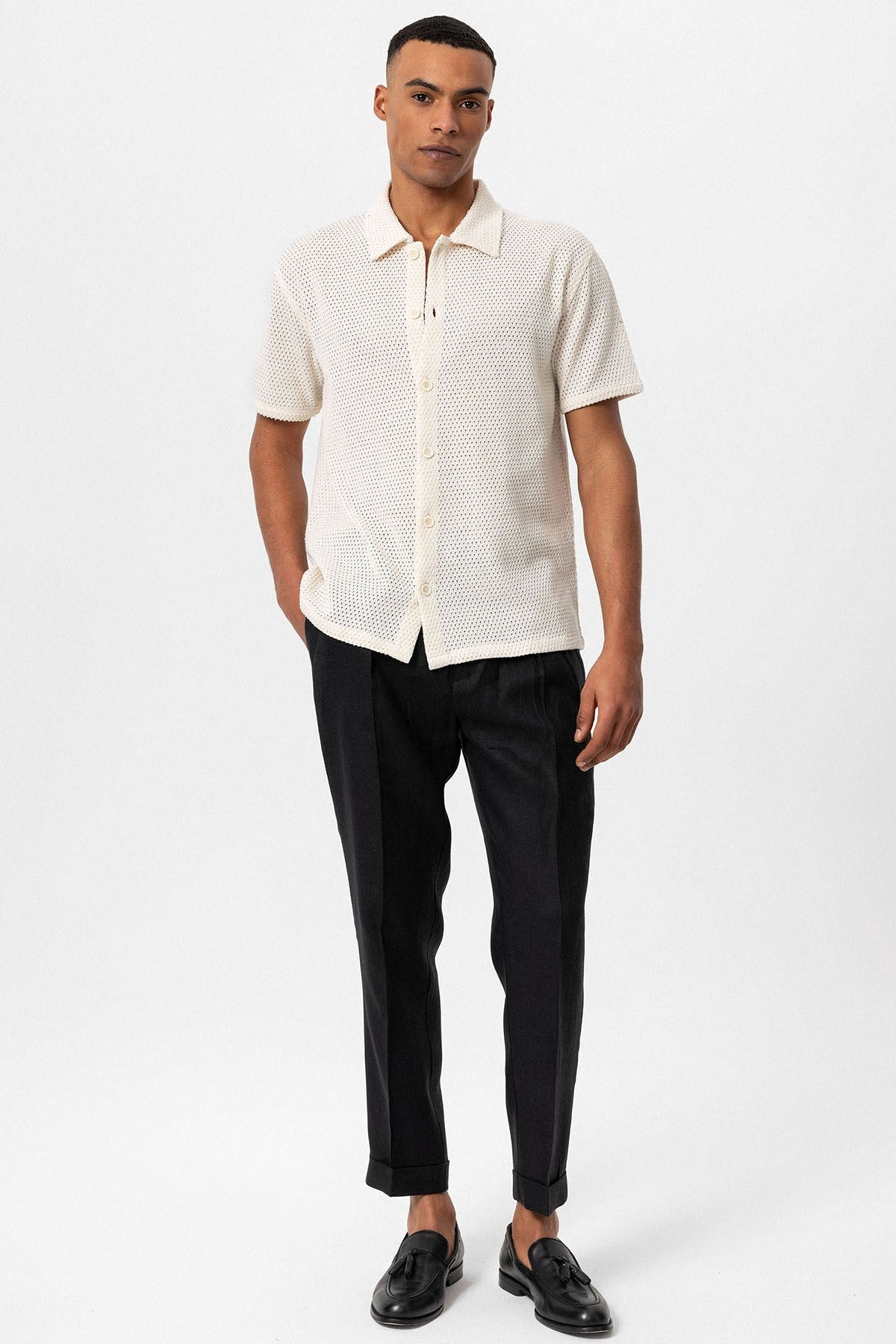 Antioch Textured Short-Sleeve Men's Shirt