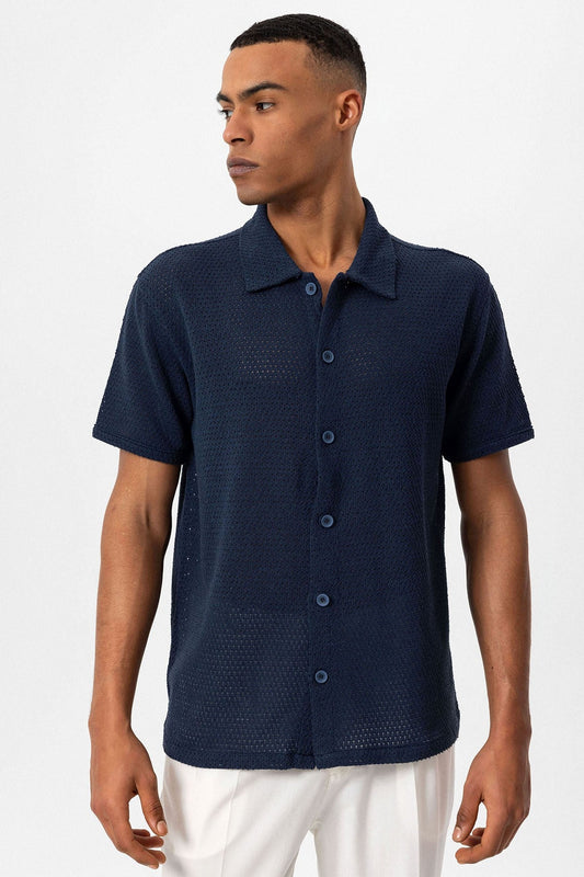 Antioch Textured Short-Sleeve Men's Shirt
