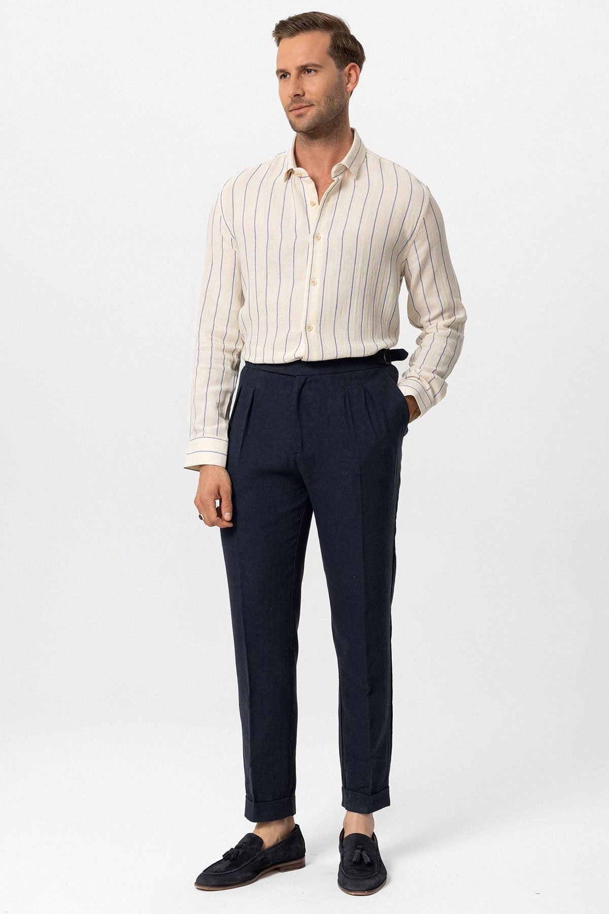 Antioch Slim-Fit Striped Men's Shirt