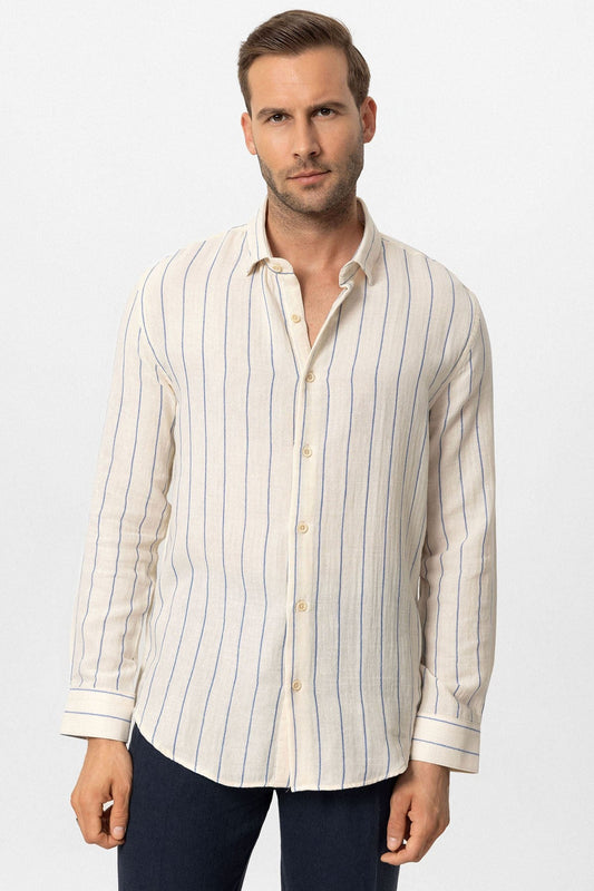 Antioch Slim-Fit Striped Men's Shirt