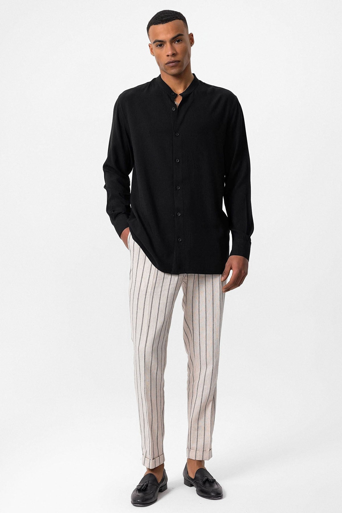 Antioch Hakim Yaka Regular-Fit Men's Shirt