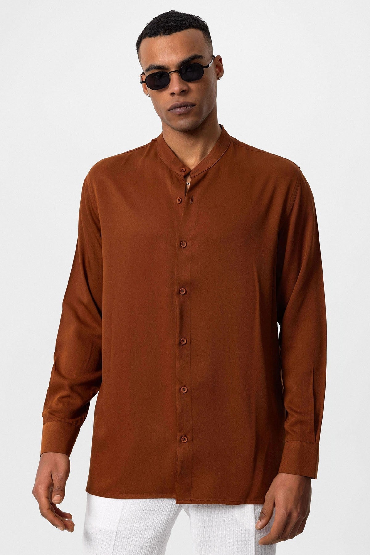 Antioch Hakim Yaka Regular-Fit Men's Shirt