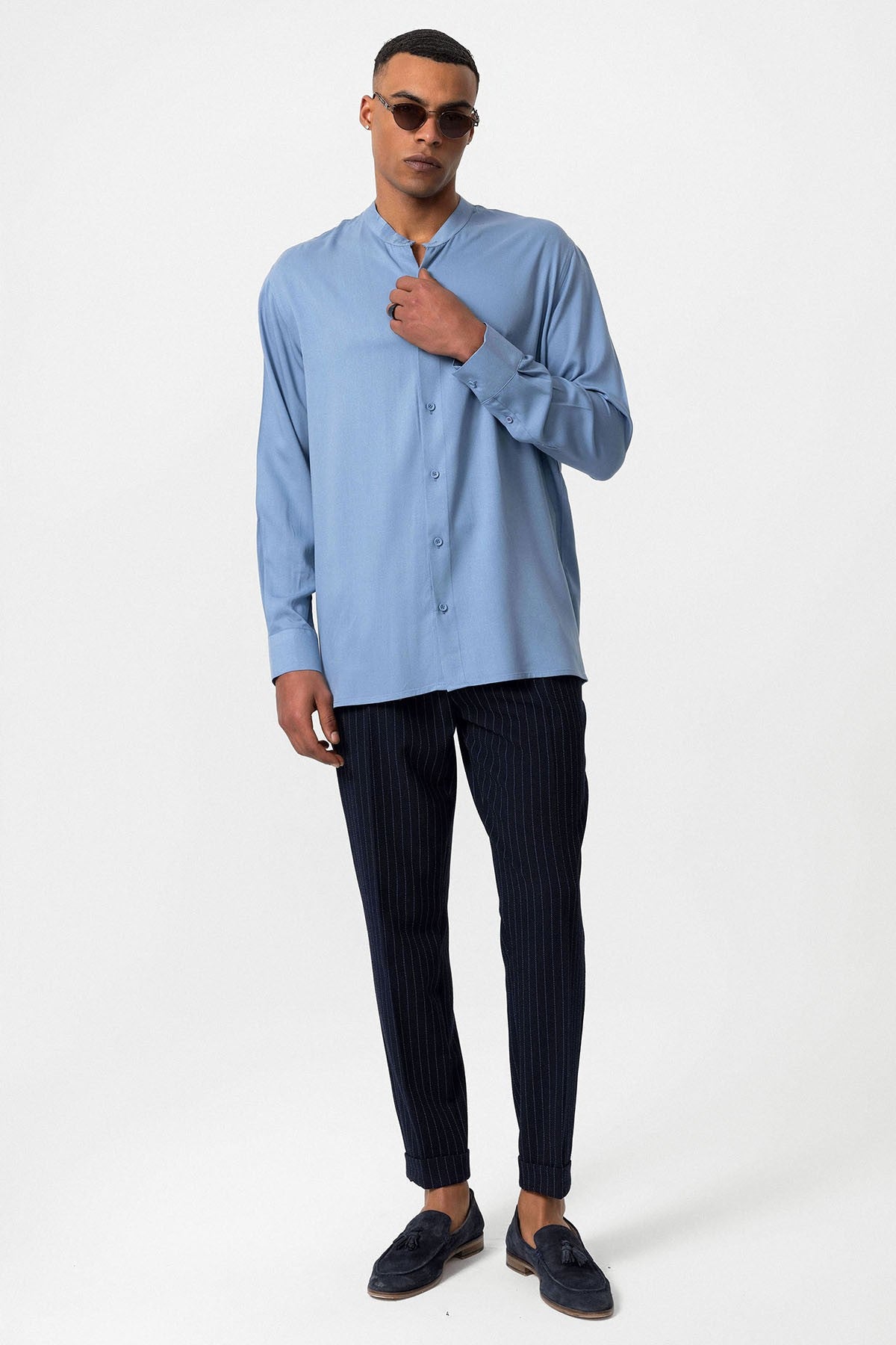 Antioch Hakim Yaka Regular-Fit Men's Shirt