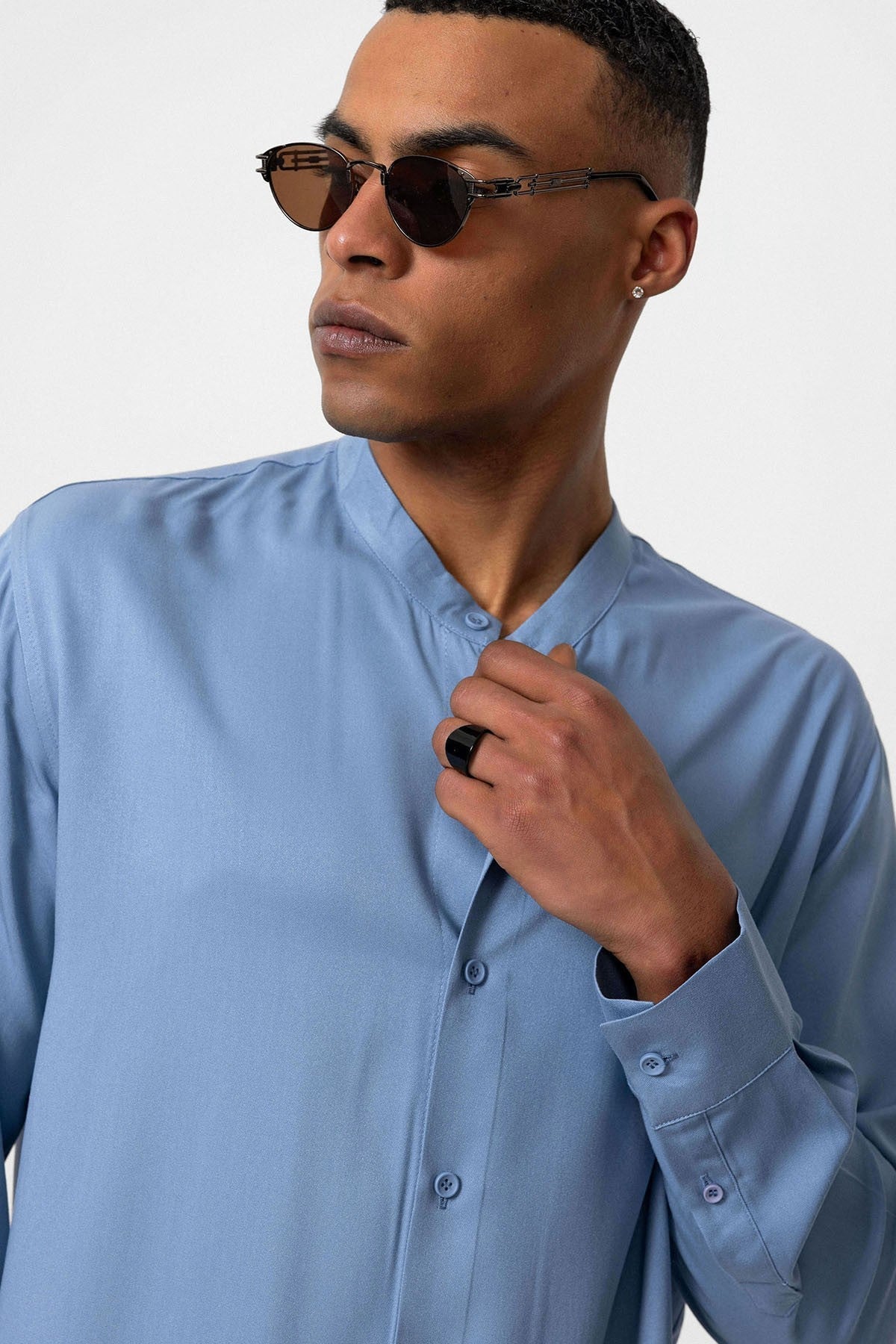 Antioch Hakim Yaka Regular-Fit Men's Shirt