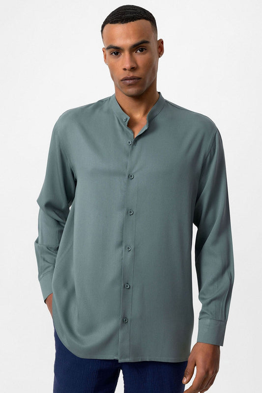 Antioch Hakim Yaka Regular-Fit Men's Shirt