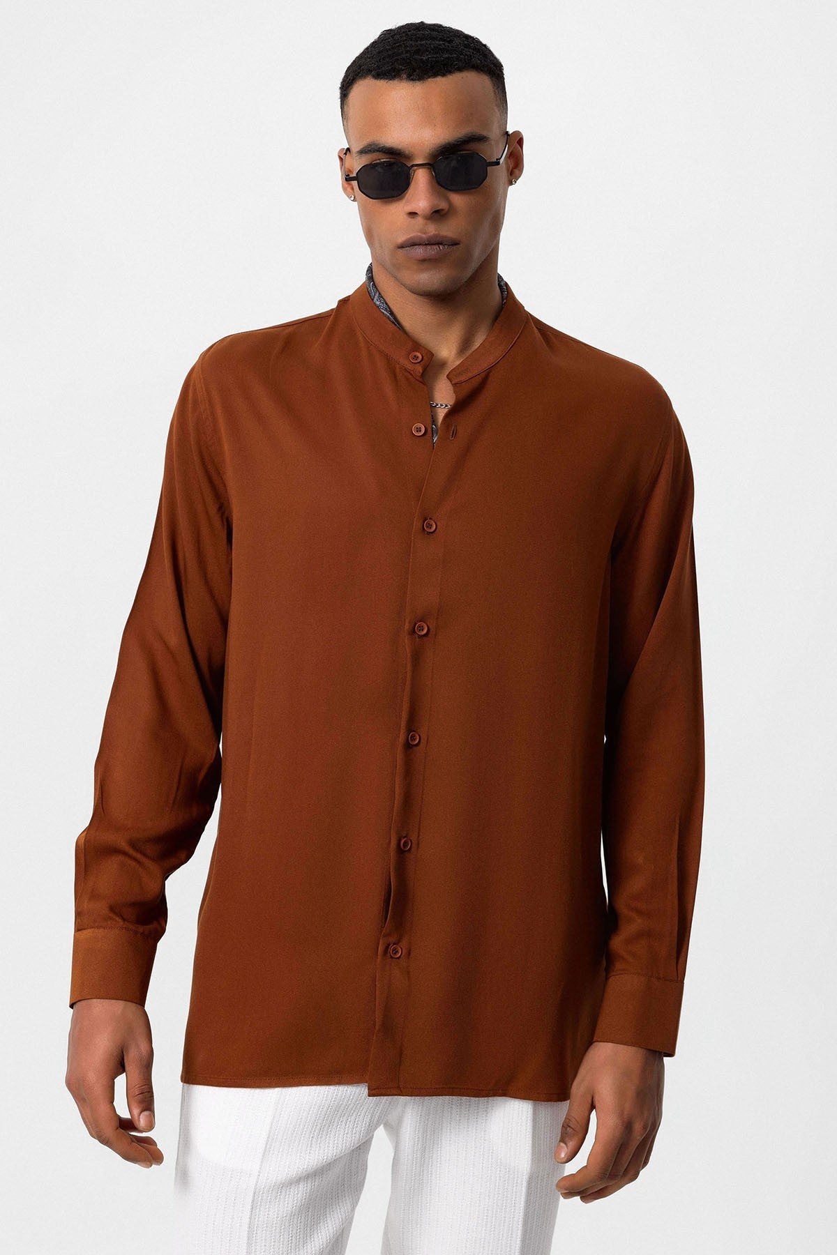 Antioch Hakim Yaka Regular-Fit Men's Shirt