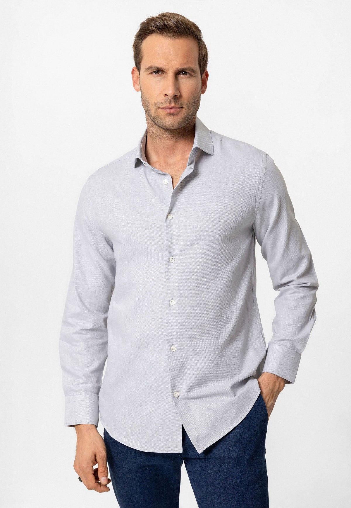 Antioch Long-Sleeve Slim-Fit Men's Shirt