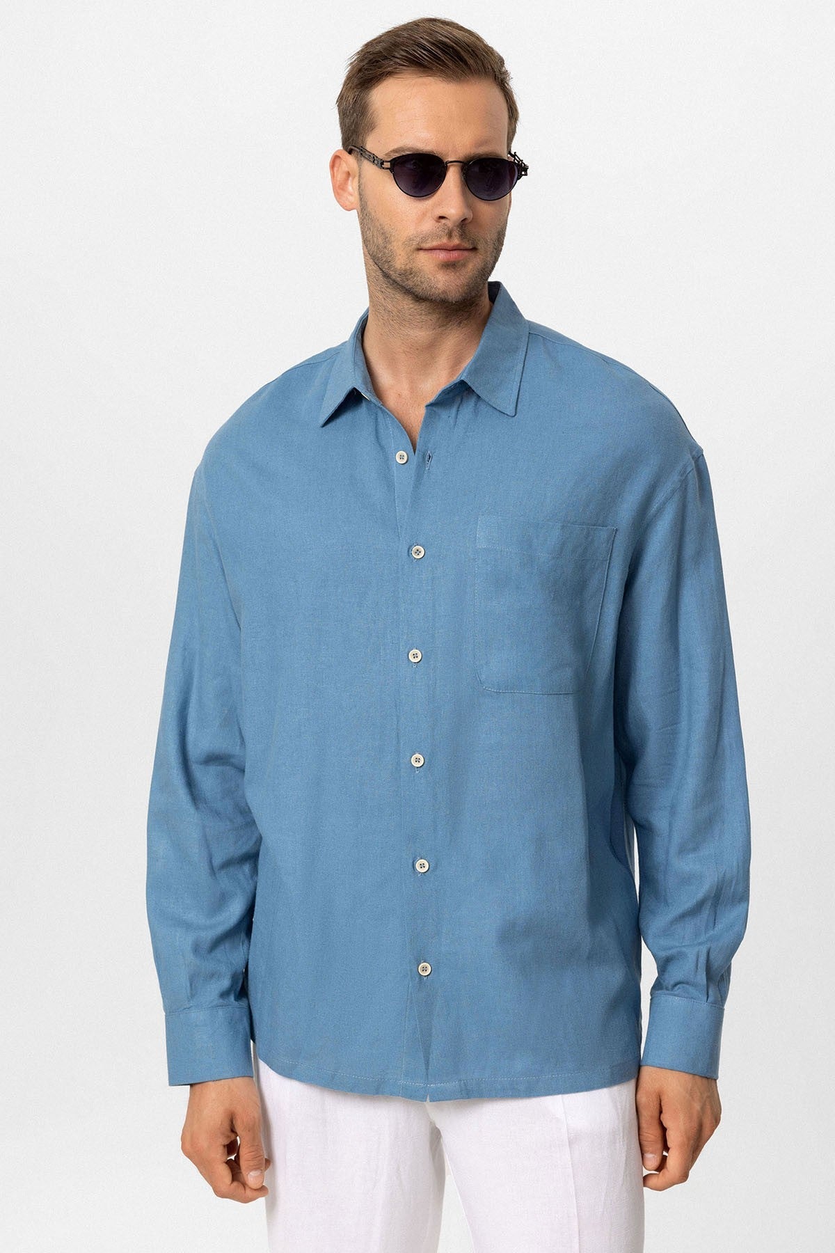 Antioch Oversized Long-Sleeve Men's Shirt